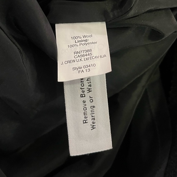 J. Crew Black and White Patterned Wool Skirt | Women's 2 - Picture 9 of 9